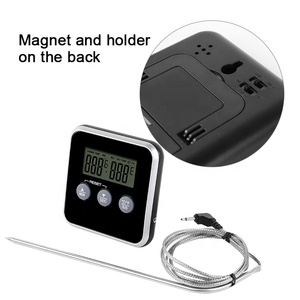 CE RoHS LFGB termometro digitale per alimenti con funzione di temperatura e timer termometri per carne per cucinare termometro per frigorifero - Product Image 3