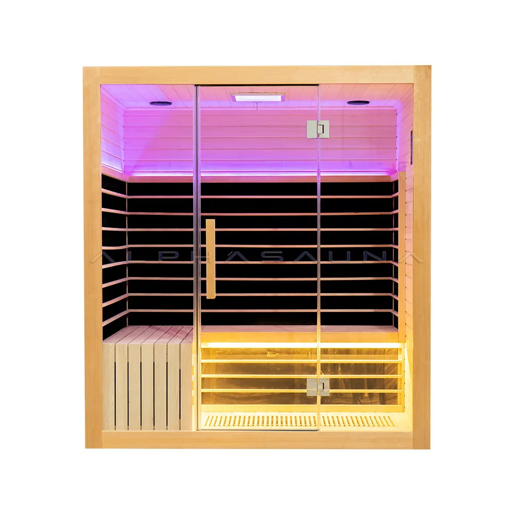 Steam-Sauna infrarrojo para exteriores, Combo de habitación tradicional para 6 personas