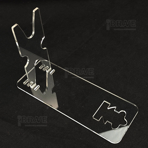 Súng hiển thị đứng <span class=keywords><strong>Handgun</strong></span> chủ <span class=keywords><strong>Rack</strong></span> an toàn Acrylic rõ ràng lưu trữ đồ chơi súng hiển thị giá - Product Image 1