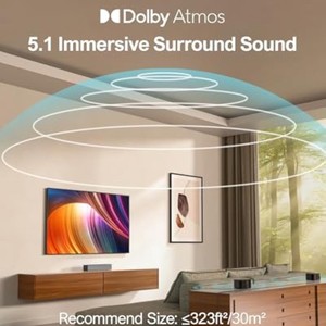 410ซับวูฟเฟอร์ช่อง5.1 410W แบตเตอรี่ในตัวโมเดล5100ตอบสนองความถี่50Hz-20Hz - Product Image 2