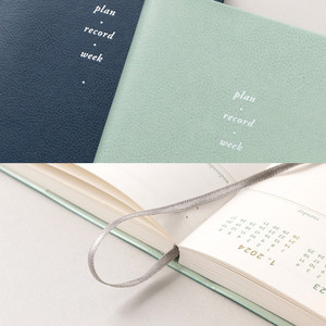 LABON 2023 anno PU Softcover Memory agenda settimanale con data media con segnalibro a nastro