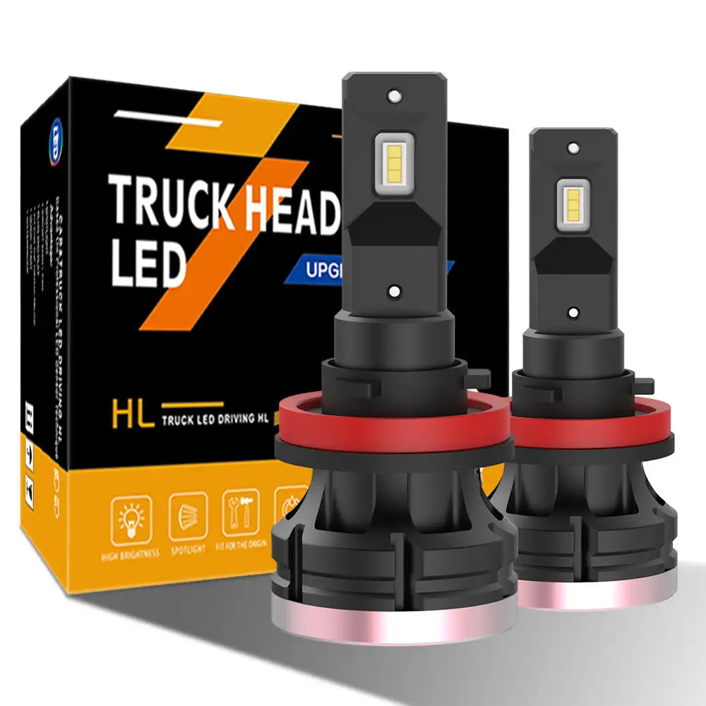 Super Bright 12000lm 90W D9K LED freightliner truck Headlight H7 h4 h11 h8 9005 h11 5530 Led 24V Truck Led Headlight for Truck