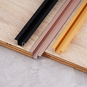 Trang trí đánh bóng hình dạng gạch phụ kiện cạnh <span class=keywords><strong>TRIM</strong></span> hồ sơ nhôm gạch <span class=keywords><strong>TRIM</strong></span> cho tường sàn trang trí - Product Image 1