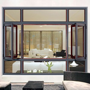 Custom Home Aluminium fenster mit schall dichtem horizontalem Öffnungs fenster mit Metall fenster funktion - Product Image 6