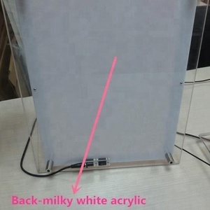 Tùy chỉnh kích thước LED ánh sáng backlit cạnh thắp sáng hình ảnh khung hình bán buôn LED cửa sổ tinh thể ánh sáng Hộp - Product Image 5