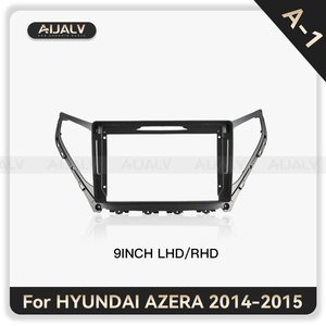 现代阿泽拉2014-2015左舵驾驶/右舵驾驶QLED屏幕导航全球定位系统多媒体播放器框架9英寸2din汽车配件面板框架 - Product Image 3
