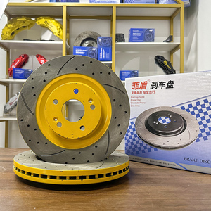 飞盾解决制动振动钻孔开槽铸铁汽车零件汽车制动盘汽车制动转子保时捷911