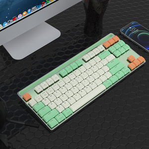 Outemu Brown Axis 3 Mode Wireless 87Key ISO Supported Ergonomic Mechanical <strong>Keyboard</strong> English Thai <strong>Numeric</strong> System Rohs Certified