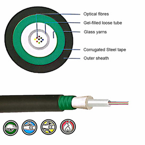 CTC CS/CTC CS 8 çekirdek ftth 2km LSZH 2 4 6 8 çekirdek açık zırhlı çelik kemirgen geçirmez damla kanalı Fiber optik kablo metre başına - Product Image 2