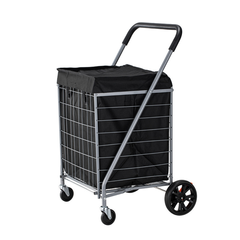 Oxford cloth trolley with braking wheels
