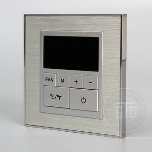 Pulsante con struttura in metallo argento di lusso controllo centralizzato on line hotel intelligente usa interruttore MODBUS Modbus 12V DC RS485 - Product Image 5