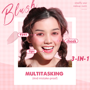 3D Hoa Hồng Ánh Sáng Màu Hồng Đỏ Mặt Biểu Tượng Tư Nhân 3 Trong 1 Bột Sắc Tố Cô Ấy Yêu Đỏ Mặt Chất Lượng Cao Màu Duy Nhất - Product Image 3