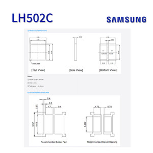 卸売Smdサムスン5050 3.9 W @ 640 <span class=keywords><strong>mA</strong></span>ハイパワーLedチップRa8090LH502CダイオードSmdLedチップ