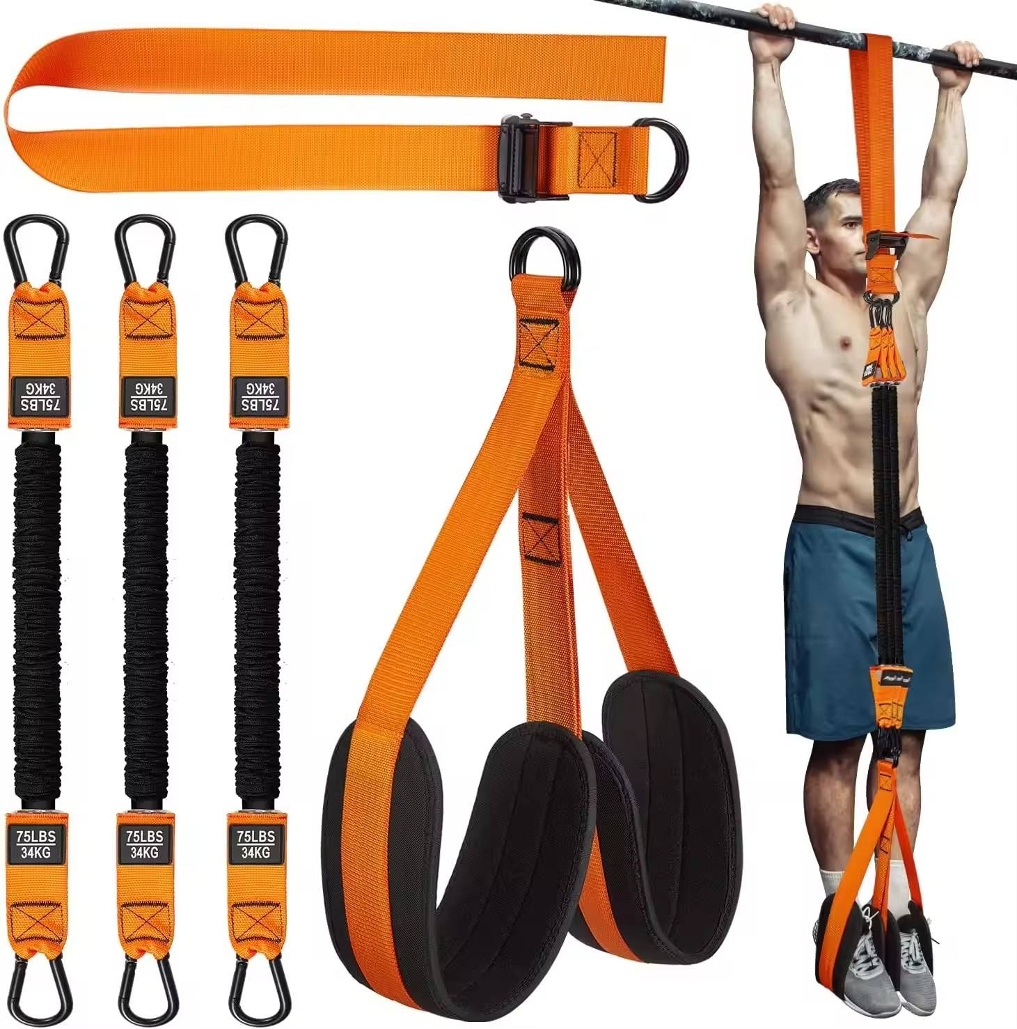 Bandes d'assistance orange pour tractions