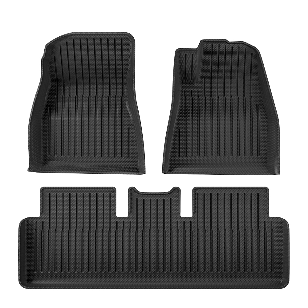 Alfombrilla para Model 3 2019-2024 con moldura en blíster para vehículos con volante a la derecha