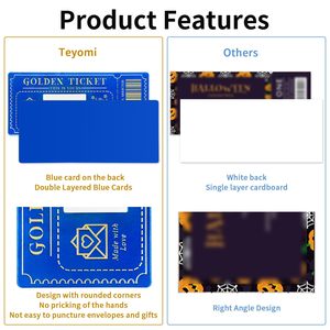 บัตรขูดรางวัลรางวัลการพิมพ์แบบกำหนดเองบัตรทอง6ชิ้น - Product Image 4