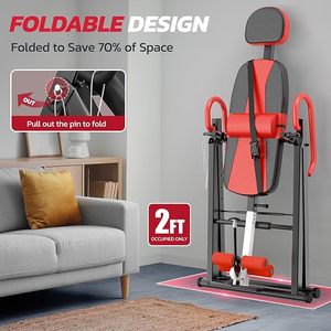 Hochleistungs-Inversion stabelle 300 lbs Kapazität mit einstellbarer Schutzgurt-Inversion stabelle zur Linderung von Rückens ch merzen Aktualisiert - Product Image 6