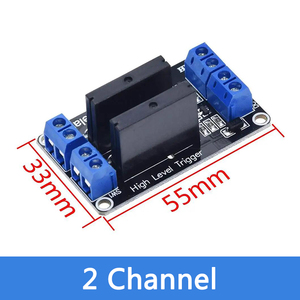 Relè 5V 12V 24V 1 2 4 8 canali per OMRON SSR modulo relè a stato solido di alto livello 250V 2A per Arduino - Product Image 4
