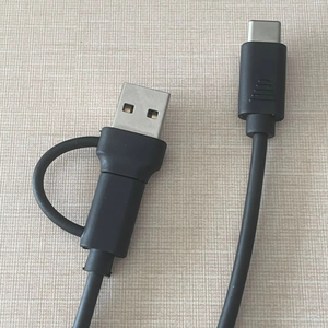 Cable multicargador 2 en 1 tipo C USB A/C macho a tipo C macho carga rápida cobre puro para impresora ordenador y escáner de código de barras