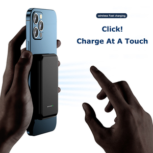 Mini taşınabilir güç banka 5000mAh hızlı şarj mıknatıs kablosuz güç bankası - Product Image 4