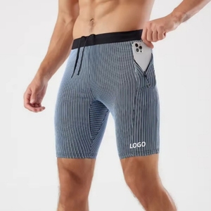 Tùy Chỉnh Men's Thể Thao Thể Hình Hight Đàn Hồi Thể Thao Nén Chạy Bộ Tập Thể Dục Chạy Đào Tạo Quần Short Với Túi Zip - Product Image 2