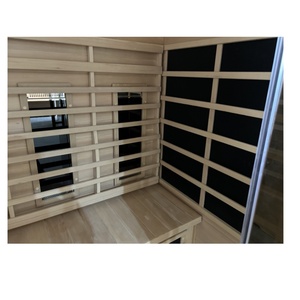 Morden Design 2 Person Outdoor Far Infrared Sauna Room Low Emf Carbon Panel Heaters and Full Spectrum - Product Image 5