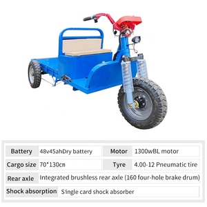Heiß verkaufter elektrischer Pritschen wagen 48 v1300w, hergestellt in China für einfache Handhabung und Entladung auf dem Bauernhof/der Fabrik - Product Image 2