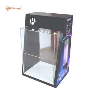 Tùy chỉnh 2 lớp thuốc lá hiển thị trường hợp Acrylic hơi hiển thị đứng cho cửa hàng thuốc lá - Product Image 2