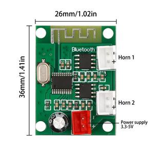 DC3.3V-5V <strong>Bluetooth</strong> Audio Amplifier Module Audio Module 4 3W Dual Channel Stereo Audio Module With 3 Cables