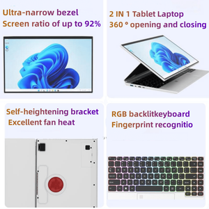 Yeni 14 inç Yoga 2-in-1 dizüstü 360 derece dönen çoklu dokunmatik ekran IPS 16GB RAM parmak izi okuyucu Intel Celeron için - Product Image 4