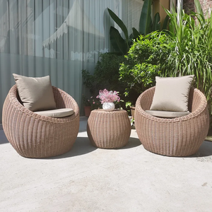 2025 Tùy Chỉnh Poly Mây Đồ Nội Thất Ngoài Trời Bán Buôn Wicker Mây Bộ Sofa Cho Phòng Khách Và Khách Sạn - Product Image 2