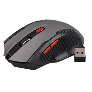 Ratón inalámbrico de 2,4 GHz con receptor USB para jugadores, 1600DPI, para ordenador, PC y portátil