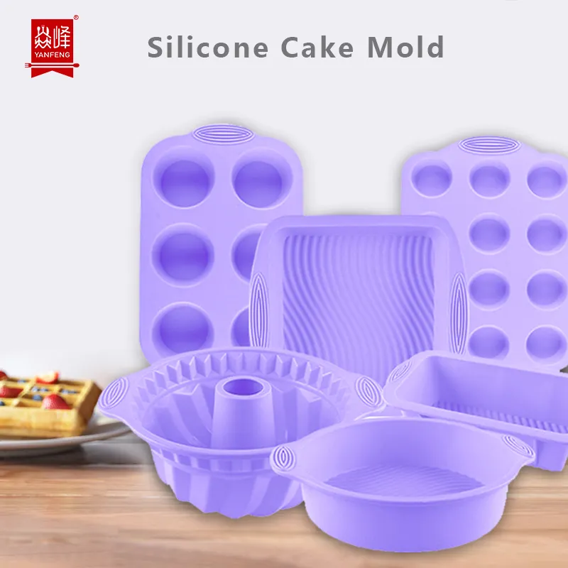 Set di stampi in Silicone 6 pezzi per la casa accessori per il pane da forno accessori per la cucina stampi in silicone utensili da forno stampo per torta in Silicone