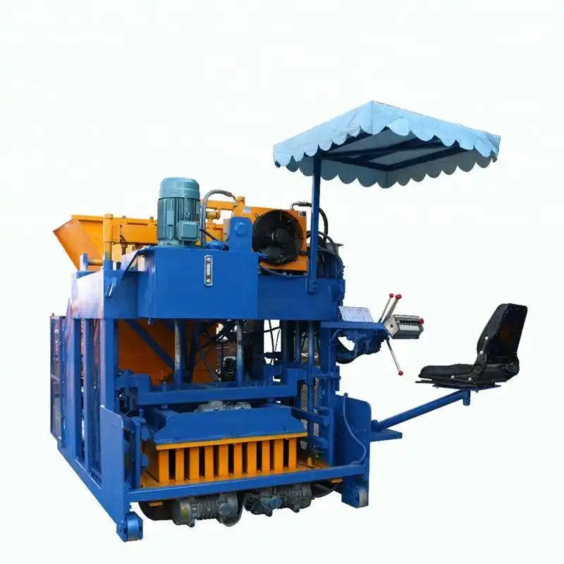 Machine de fabrication de blocs hydrauliques mobiles QTM 10-15 Vente de machines à fabriquer des briques