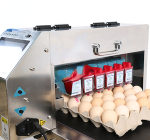 HiTek <strong>Image</strong> Poultry Eggs Inkjet Printer Full Tray Red Inkjet Printer Conveyor Line Automatic Egg <strong>Coding</strong> Machine <strong>Ink</strong> Cartridges - Product Image 1