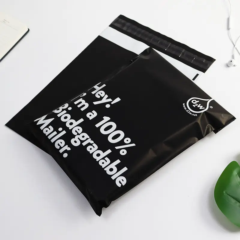 Logo stampato personalizzato biodegradabile riciclabile poly mailer imballaggio rosa borsa della posta di trasporto per abbigliamento o scarpe