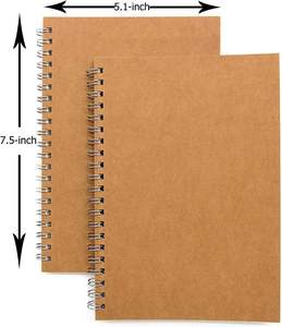 Cuaderno en espiral de cubierta suave, diario, libro de bocetos en blanco, Bloc de notas encuadernado con alambre, cuaderno diario
