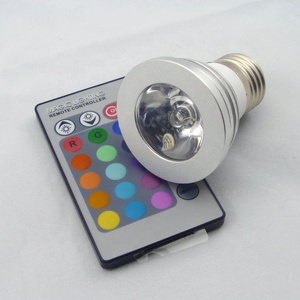 Dimmable 3w Rgb <strong>Led</strong> Bulb 16 Color <strong>Led</strong> Spotlight E27 E14 Gu10 With Ir Remote Controller Spot <strong>Led</strong> Lamp for Home Party Decoration - Product Image 5