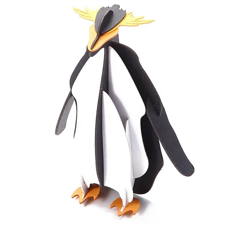 Neue 3D umwelt freundliche Pinguin Papier Puzzles Tier montieren Modell Spielzeug Vogel Puzzle Papier Handwerk Spielset für Kinder & Erwachsene