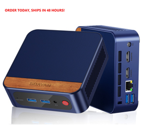 2025 Mini PC con Intel N150 16GB DDR4 512GB SSD doppio HD-MI 4K Display piccolo Desktop Mini Computer per le imprese - Product Image 1