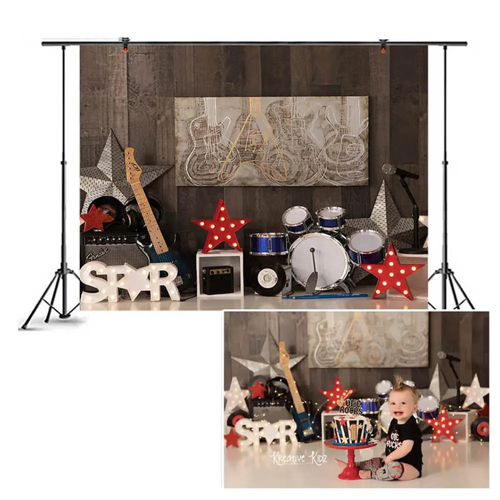 Music Instrument Home Newborn First Birthday Photography Background Baby Shower Background Photography Studio Props