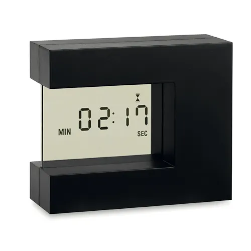 rotating LCD Digital Alarm desk Clock