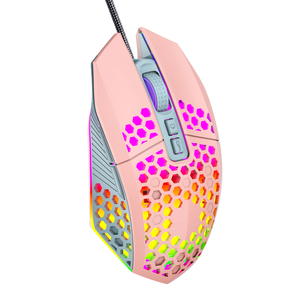 Hızlı teslimat G1 RGB fare özel tasarım cep LED aydınlatmalı kablolu oyun fare - Product Image 6
