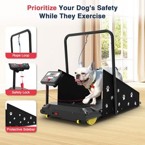 Elektrikli köpek koşu bandı LED ekran taşınabilir kapalı koşu bandı uzaktan kumanda 2.5HP ev kullanımı için küçük orta ölçekli köpekler için - Product Image 6