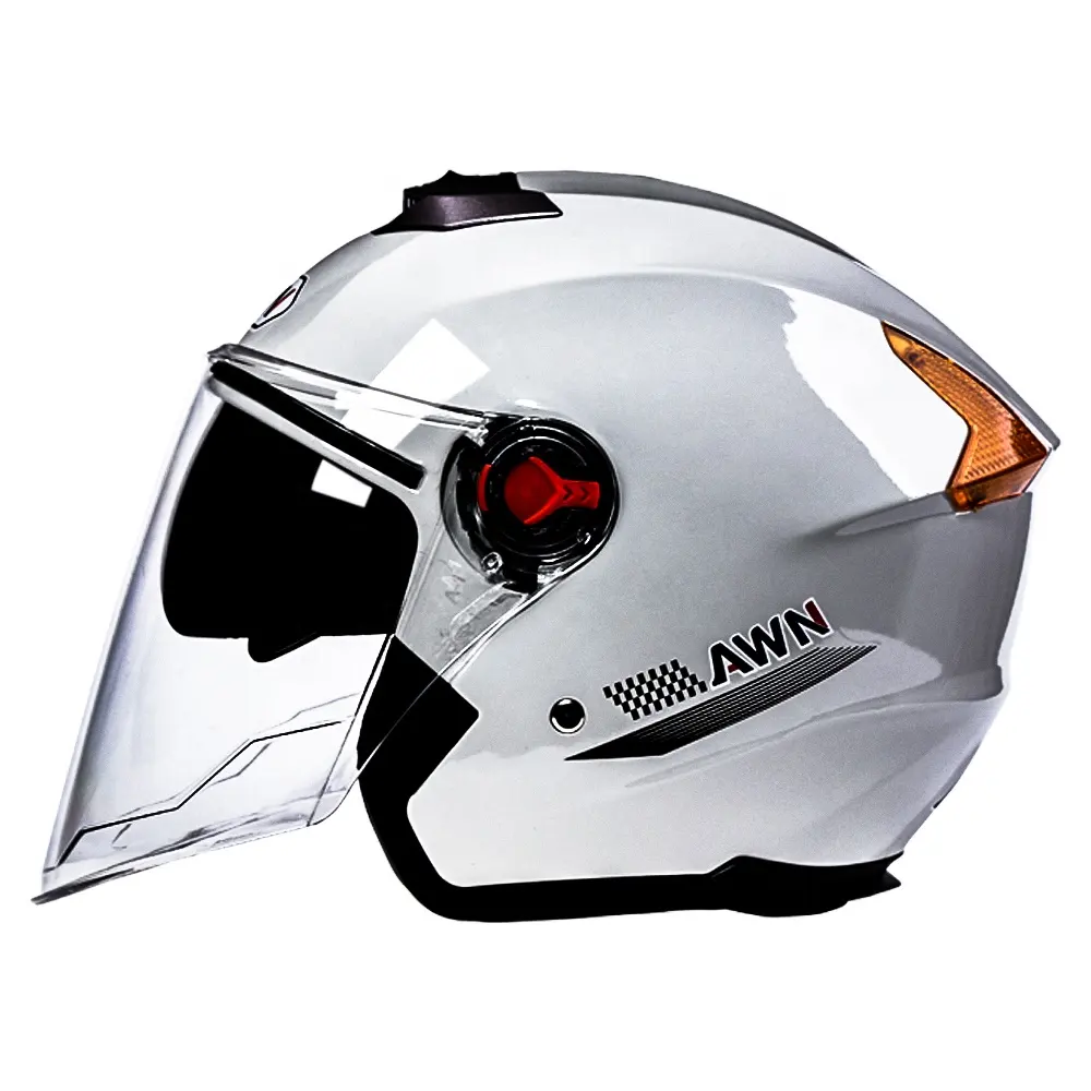 Doppel linse ABS Half Face Motorrad helm Motocross Motorrad ABS Helme Für Erwachsene Helm Motorrad zubehör Kopfschutz