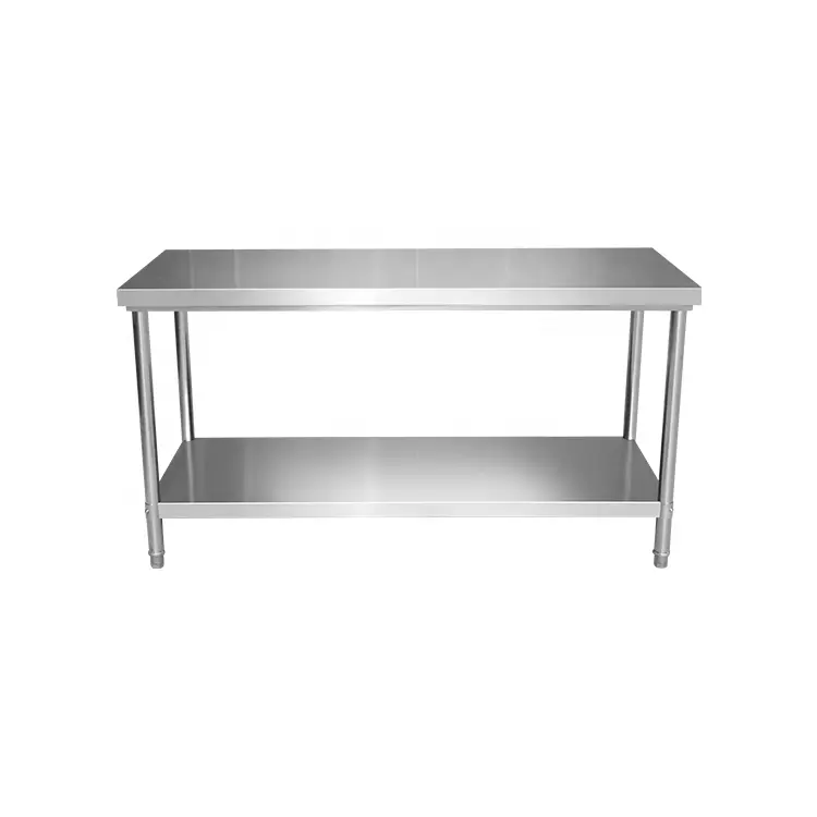 Table de travail en acier inoxydable équipement de cuisine commerciale table en acier inoxydable