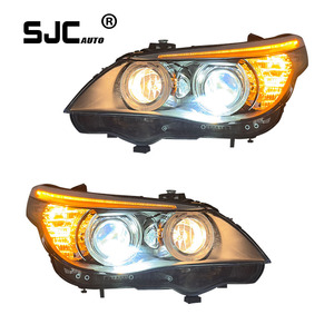 SJC ชุดไฟหน้า E60แบบ BMW 5 Series 03-10ดัดแปลงหลอดไฟแอลอีดีเลนส์ไฟ LED สำหรับเวลากลางวัน - Product Image 1