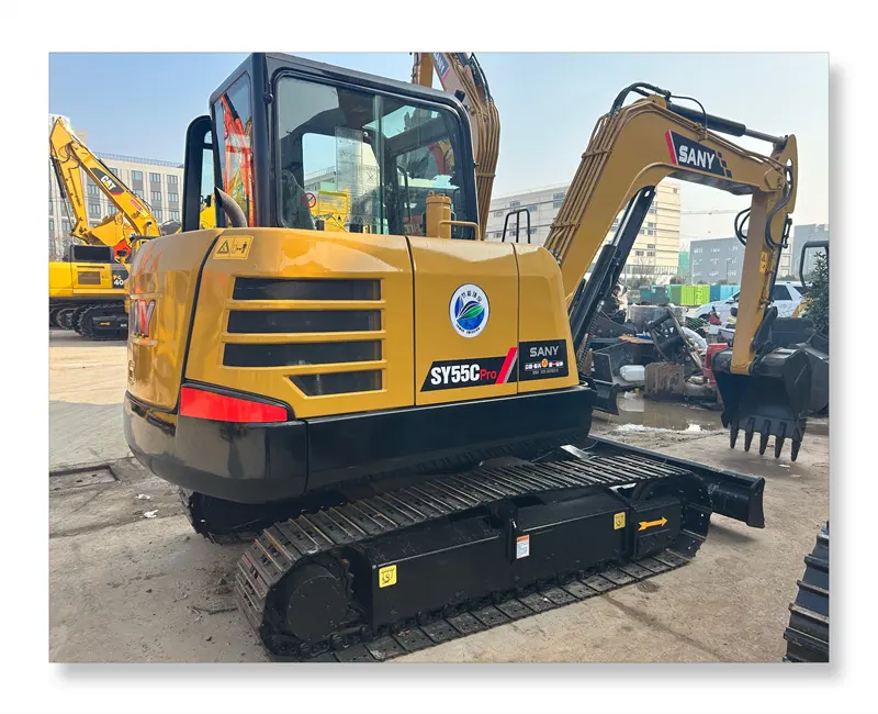 Vendo Nueva excavadora hidráulica pequeña Sany55 fabricada en China, miniexcavadora usada miniexcavadora Sany 55Cpro