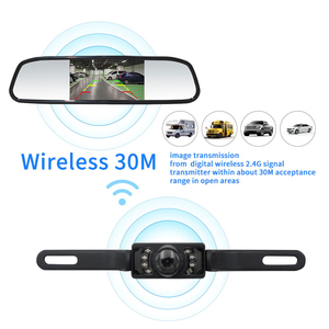Car Monitor <strong>Reverse</strong> <strong>Display</strong> 4.3'' Screen Analog signal Wireless Reversing Image Waterproof Easy Installation Without Drilling - Product Image 4