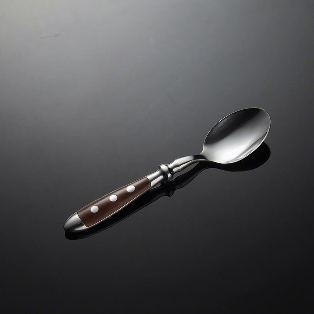 Brown tea spoon